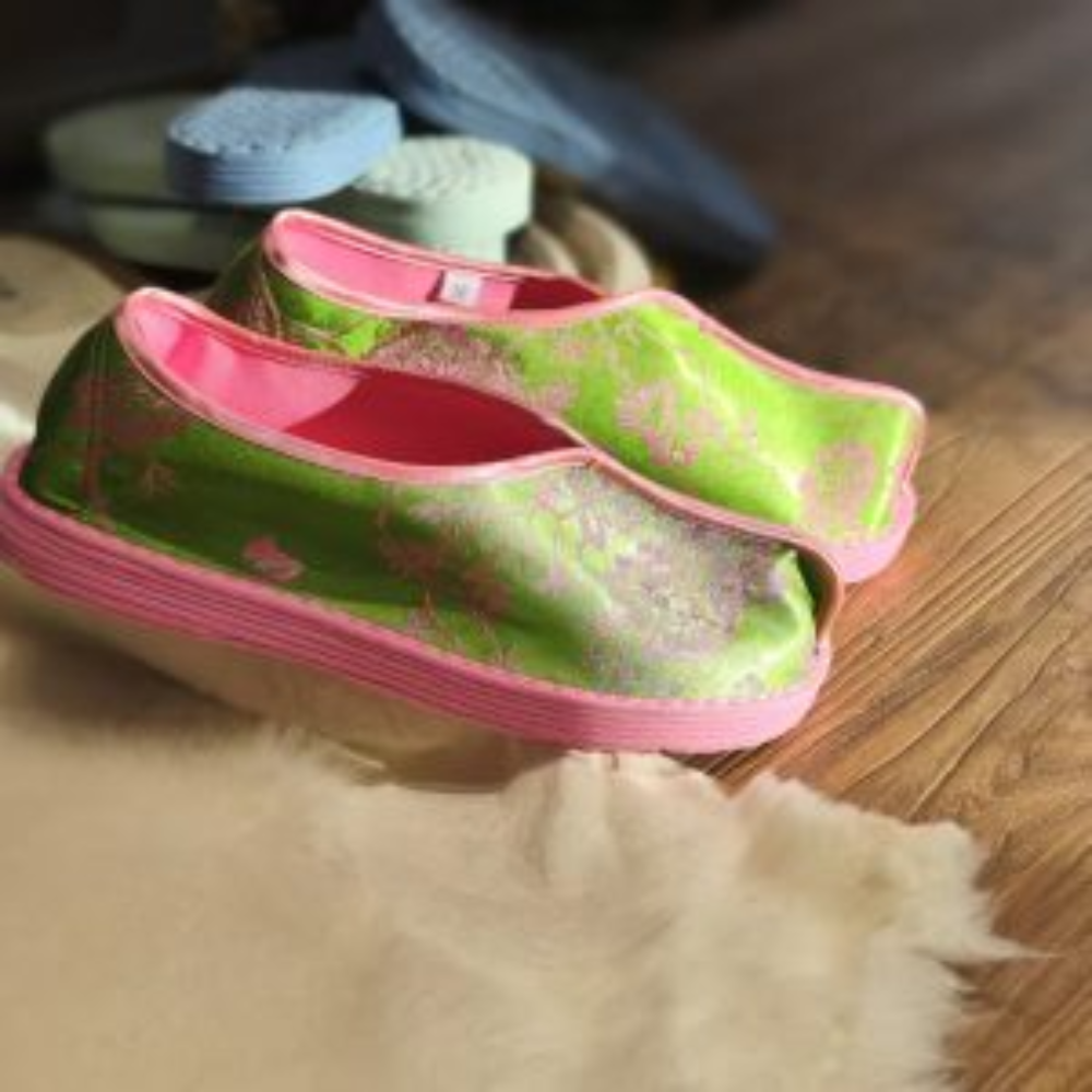 “Elysian Walkers” Thousand-Layer Sole Silk Shoes view 8