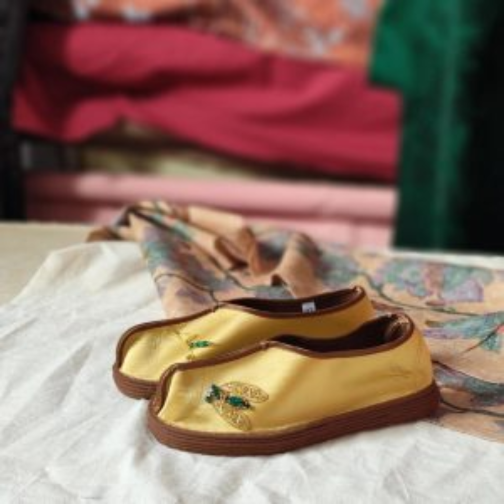“Elysian Walkers” Thousand-Layer Sole Silk Shoes view 7
