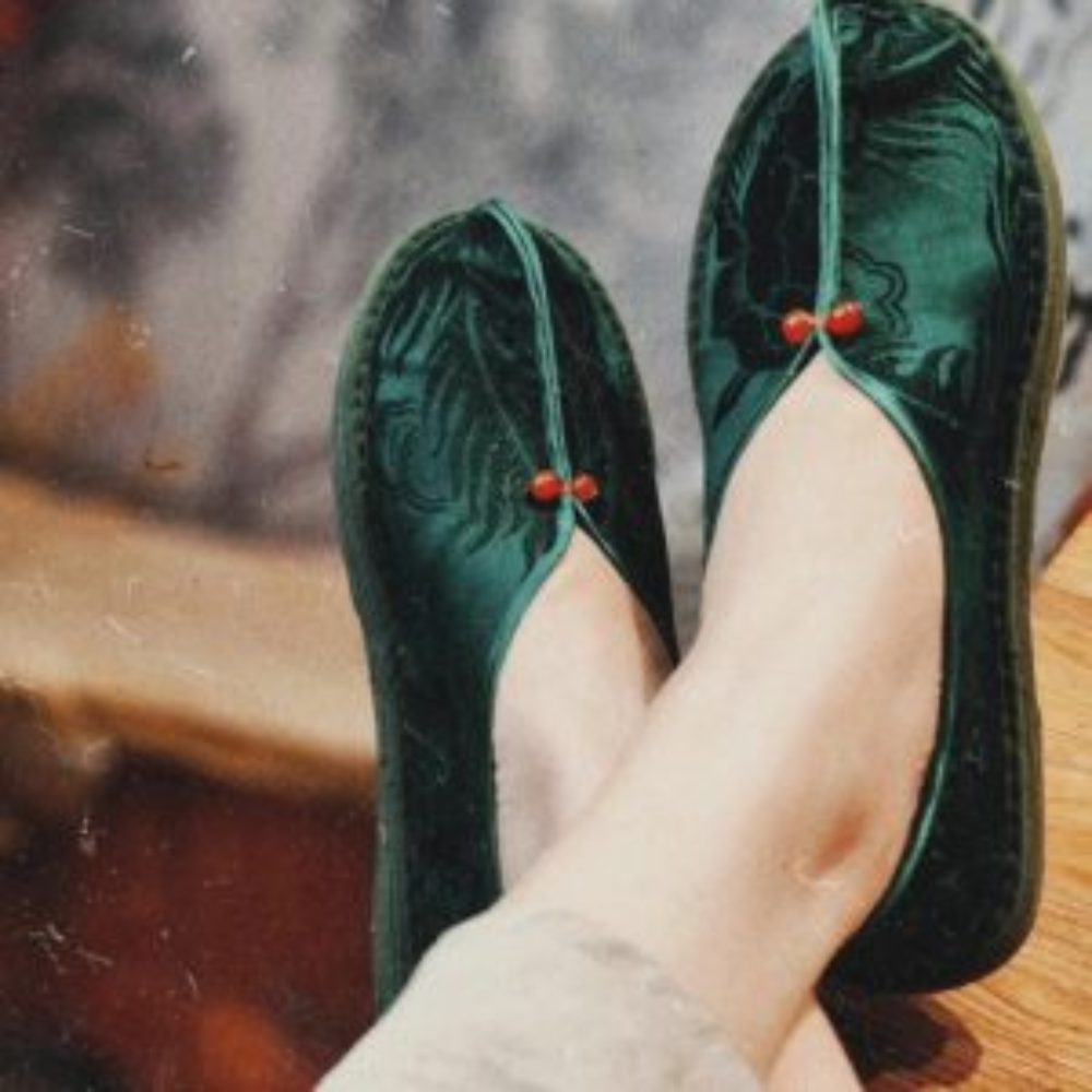 “Elysian Walkers” Thousand-Layer Sole Silk Shoes view 4