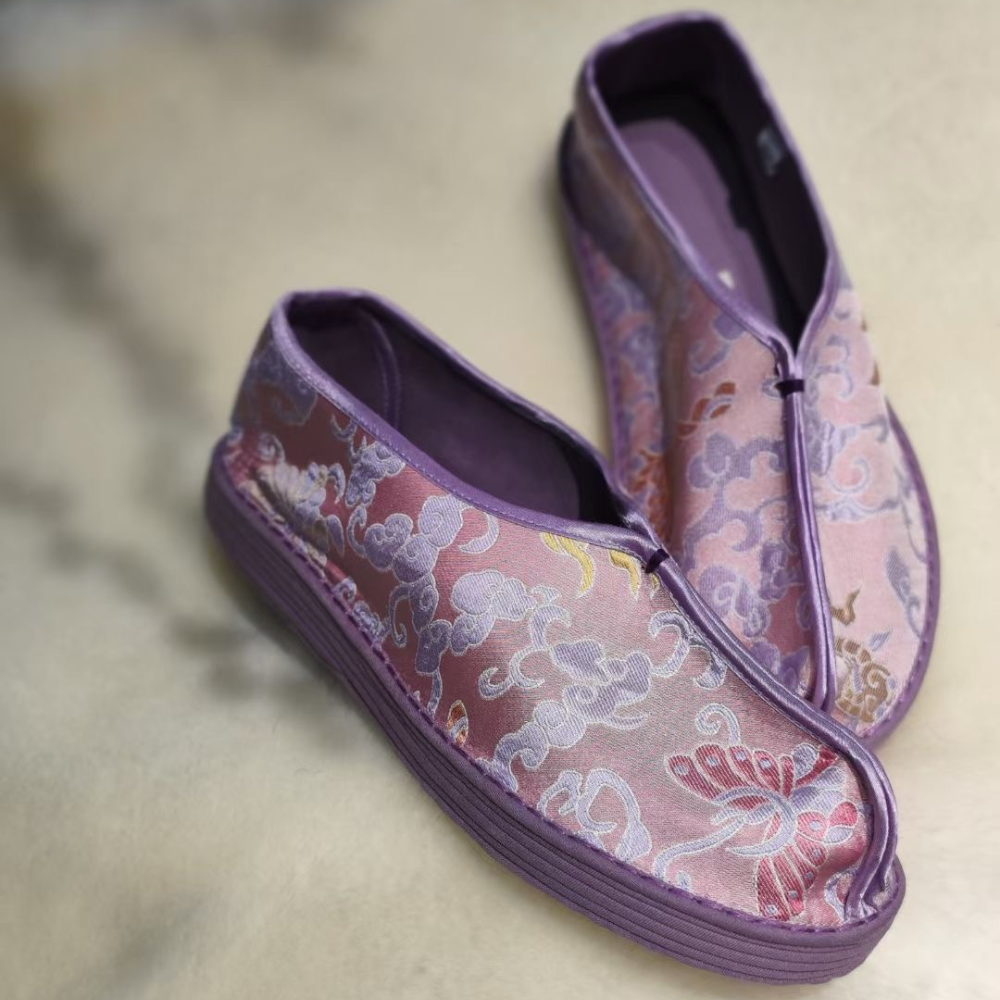 “Elysian Walkers” Thousand-Layer Sole Silk Shoes view 15