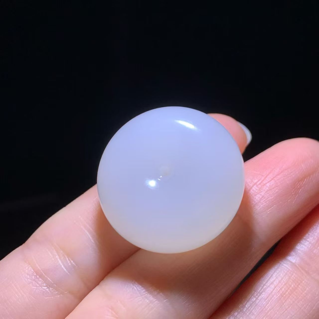 Classic White Nephrite Jade Ping An Kou Pendant view 5