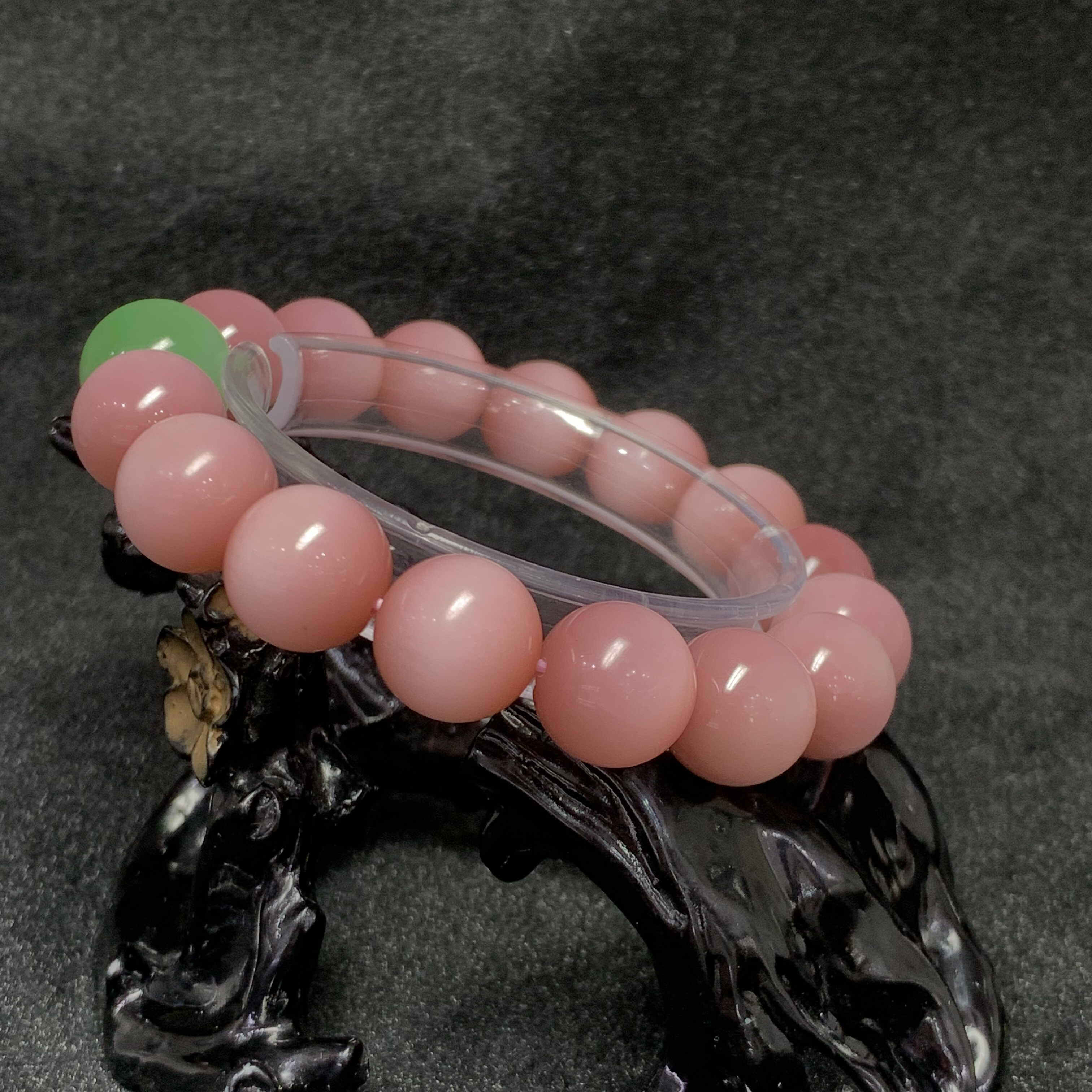 Taohua Nephrite Jade (桃花玉) Museum Grade Collector Bracelet (14mm) view 6