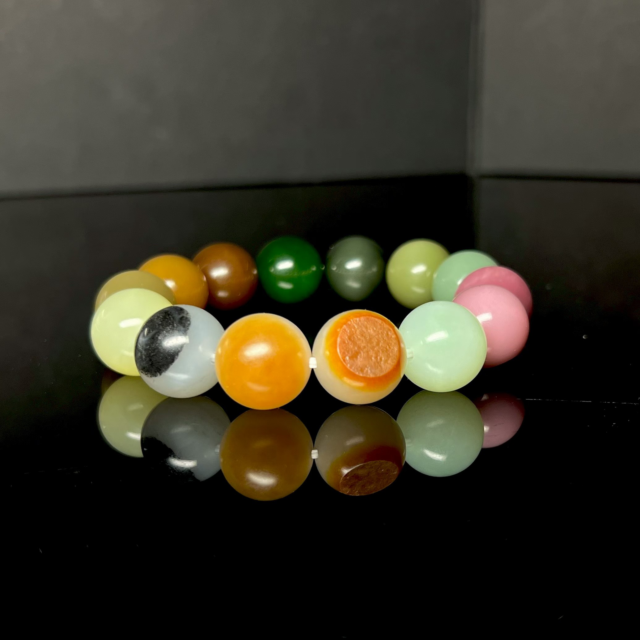 Museum-Grade Xinjiang Nephrite Spectrum Bracelets Collector's Inspiration Gallery view 4