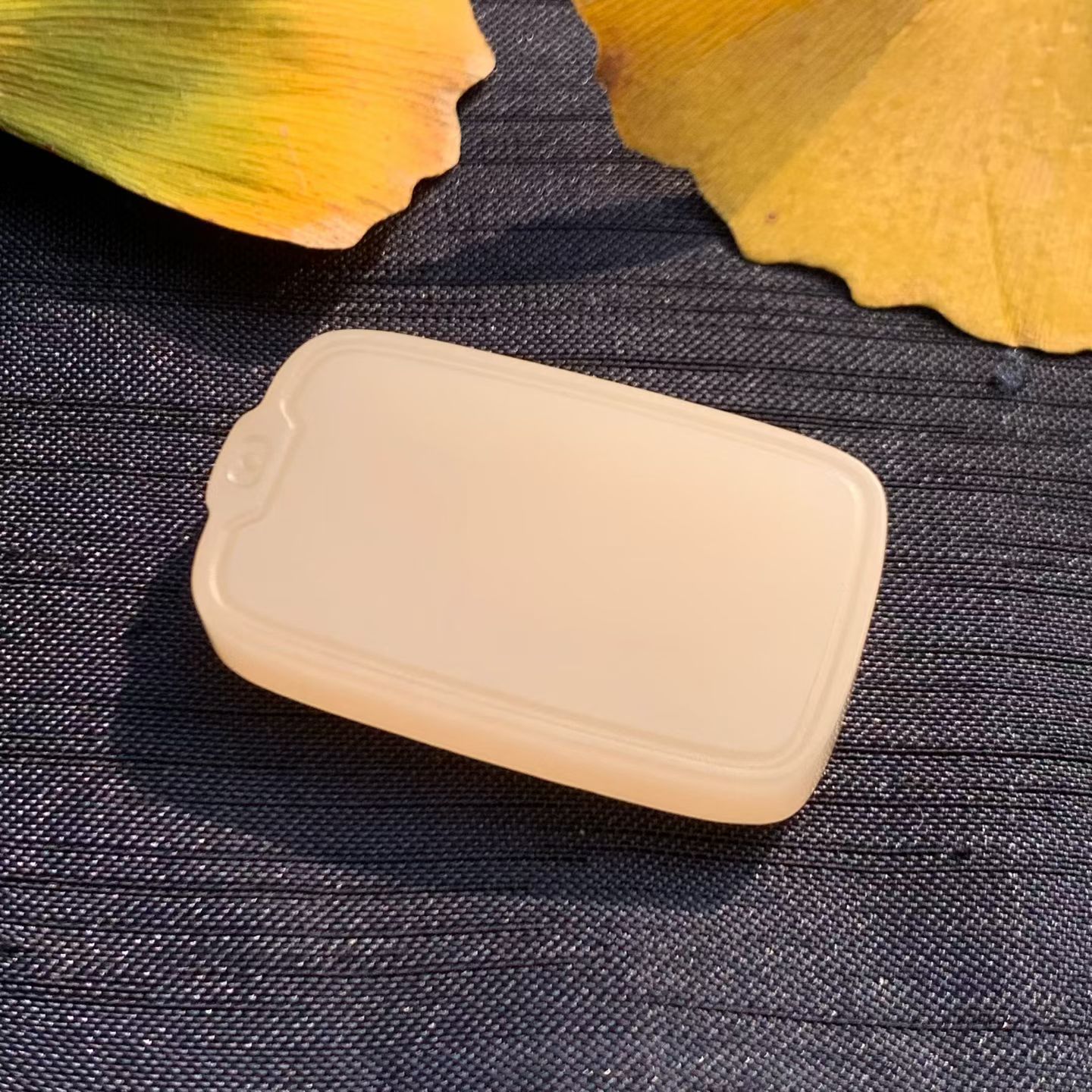 Lotus Pink Nephrite "Ping An Wu Shi Pai" Pendant view 5