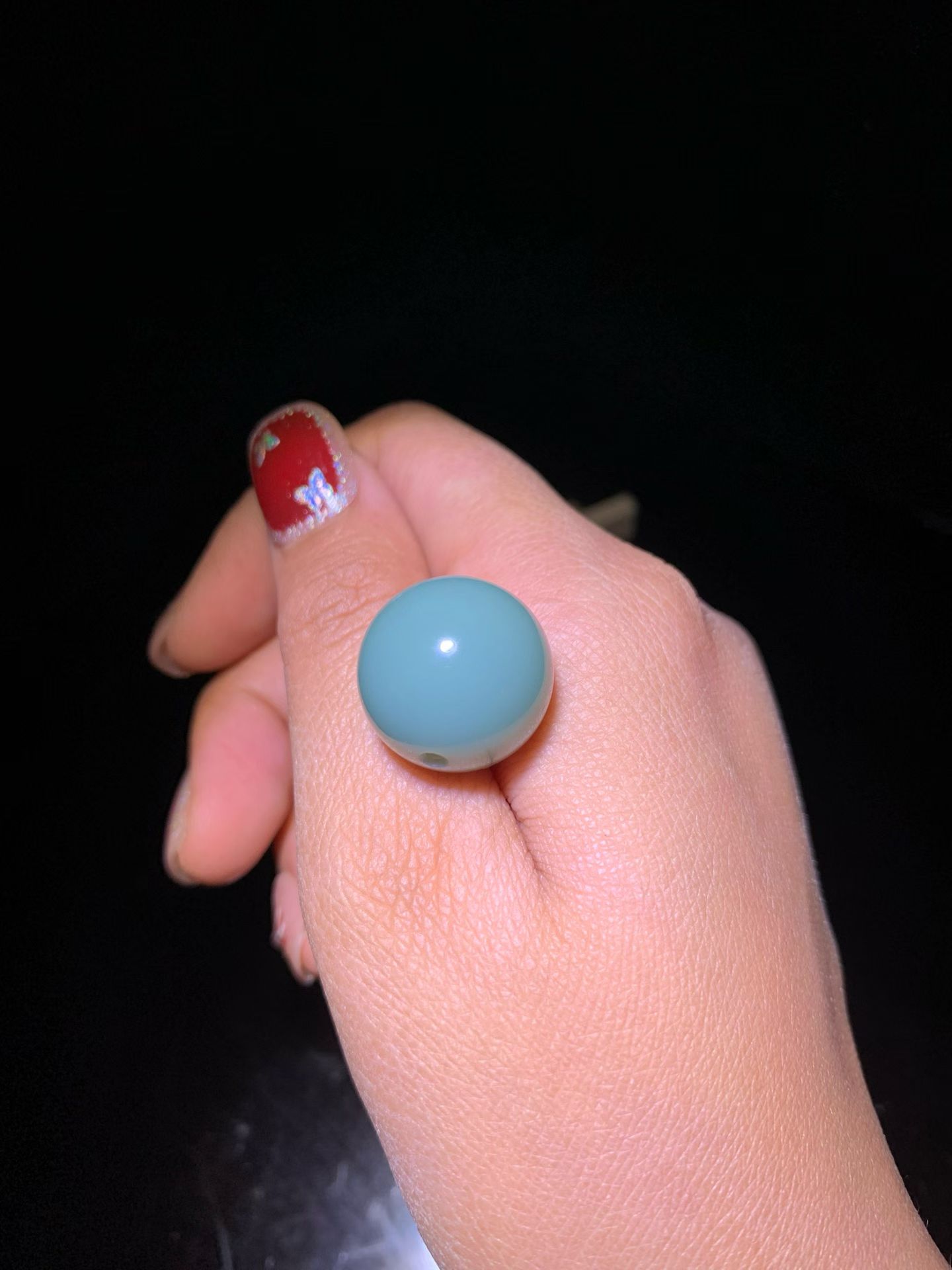 Xinjiang Shazaoqing Nephrite Collector Bead (16 mm)