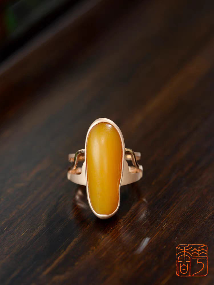 Lonely Stone Soul Mate Ring – Golden Yellow “Guardian” (12.5g)