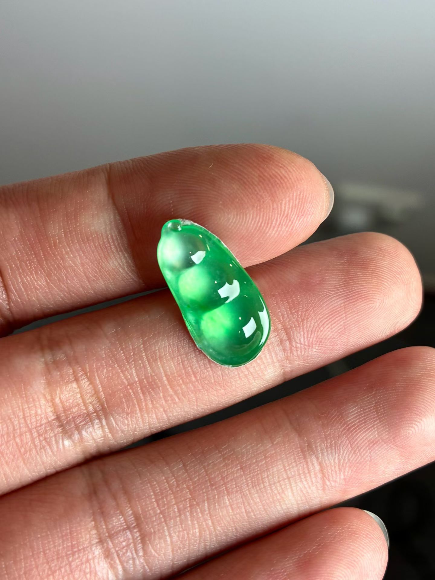 Sweet Green Long Shi Zhong Jadeite Fu Dou (The Chinese Four-Season Bean)